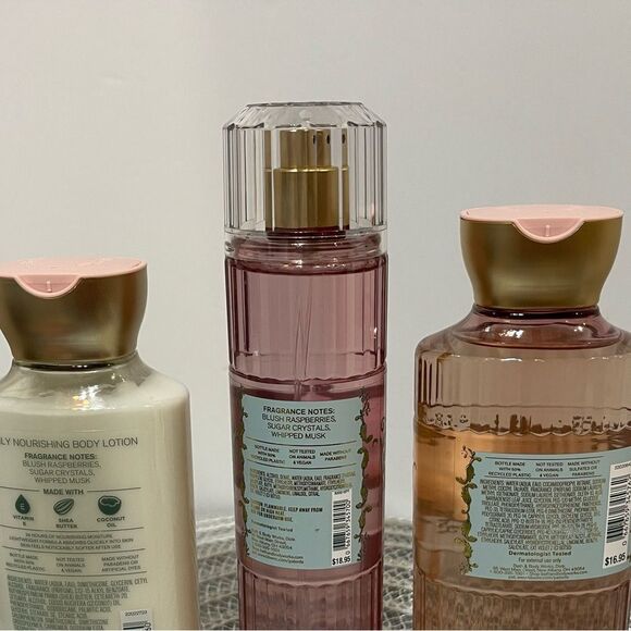 BBW Sweetest Song Fragrance Mist, Body Wash and Body Lotion Set of 3 NWT - Picture 2 of 2